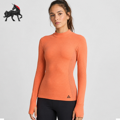 Nike/耐克正品时尚女士修身弹力紧身运动长袖T恤FV7334-643