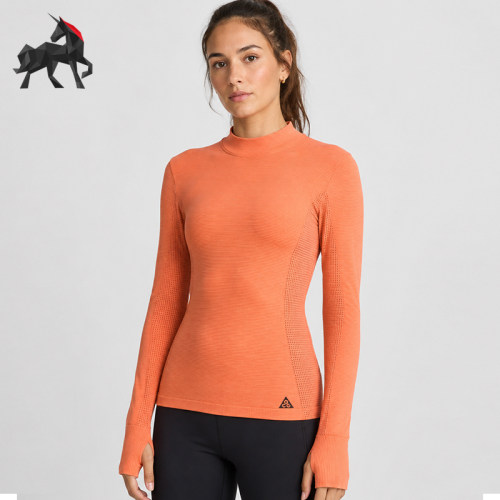 Nike/耐克正品时尚女士修身弹力紧身运动长袖T恤FV7334-643