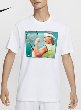 Nike/耐克官方正品Rafa纳达尔男士透气网球运动短袖T恤HJ3849-100