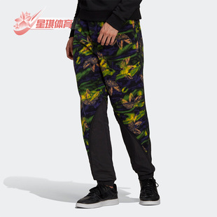 Adidas 三叶草男士 运动潮流休闲系带印花长裤 GE0800 阿迪达斯正品