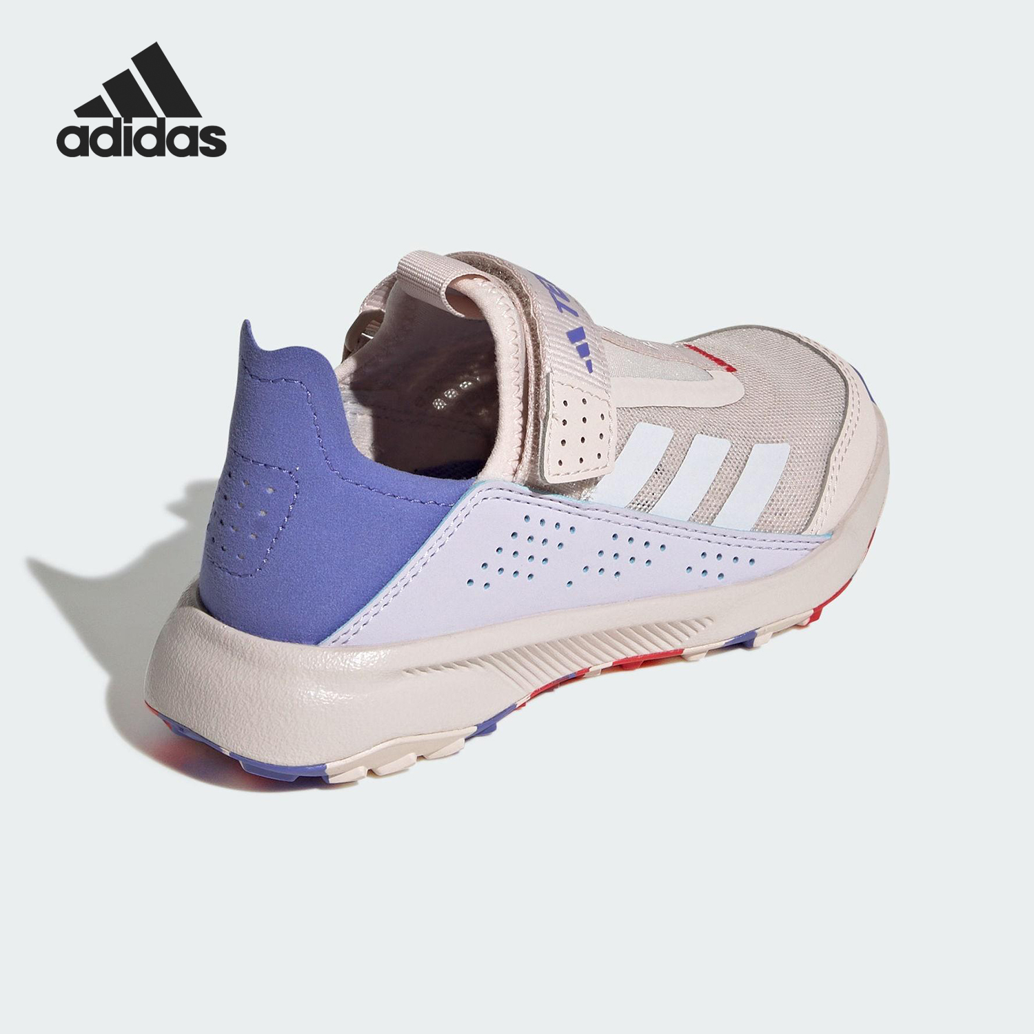 阿迪达斯儿童魔术贴网眼运动鞋