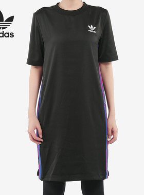 Adidas/阿迪达斯正品三叶草女子短袖圆领运动连衣裙 FL0041