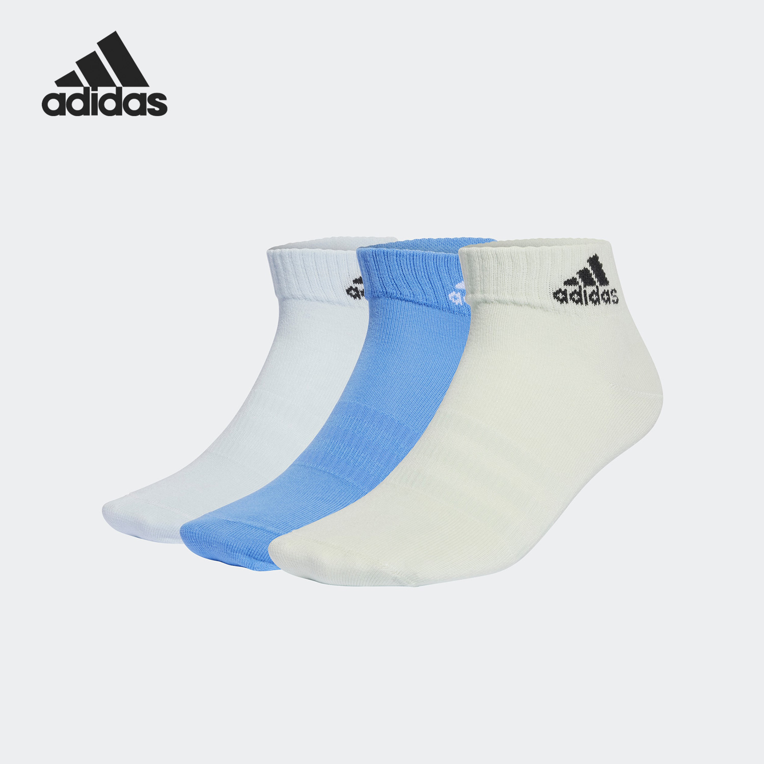 Adidas/阿迪达斯正品T SPW ANK 3P 运动短筒袜三双装IC1288