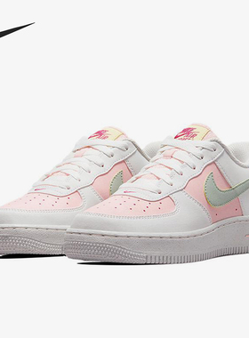 Nike/耐克正品Air Force 1 GS女子大童经典休闲板鞋DR4853-100