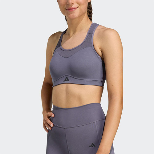Adidas/阿迪达斯正品MAB新款女紫色健身经典训练运动内衣JX8846