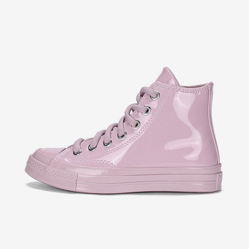 Converse匡威1970s漆皮亮面高帮休闲帆布鞋女款休闲板鞋 571584C