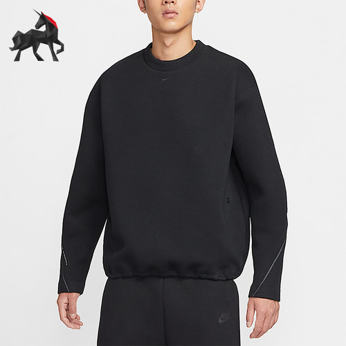Nike/耐克正品2025 Tech男士耐穿针织圆领宽松休闲卫衣HV6538-010
