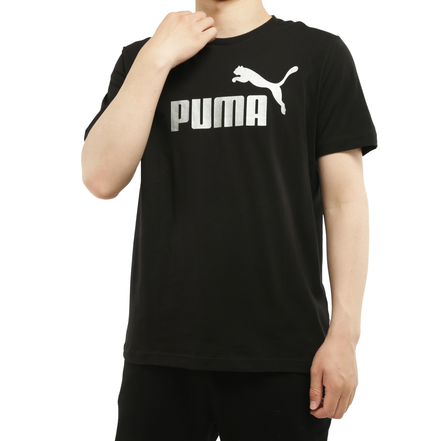 Puma彪马男子秋冬季新款圆领运动休闲短袖T恤男583843-01