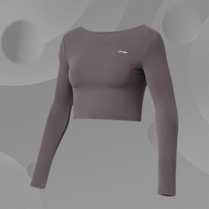 李宁健身衣女士新款健身系列冬季瑜伽弹力紧身运动服AUDR108