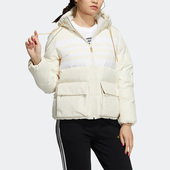 女子连帽运动休闲保暖羽绒服外套 新款 H65446 阿迪达斯正品 Adidas