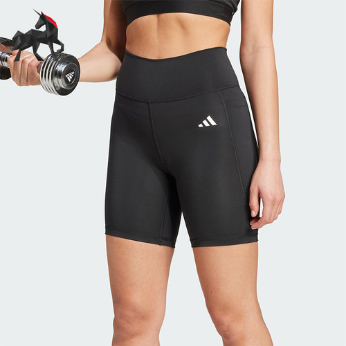 Adidas/阿迪达斯正品OPT ESS ST 7IN女士运动紧身训练短裤IT2281