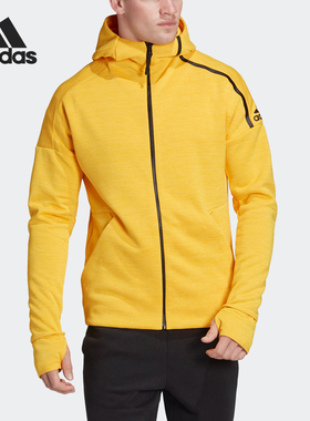 Adidas/阿迪达斯正品外套男当季新款ZNE运动服黄色夹克EB5232