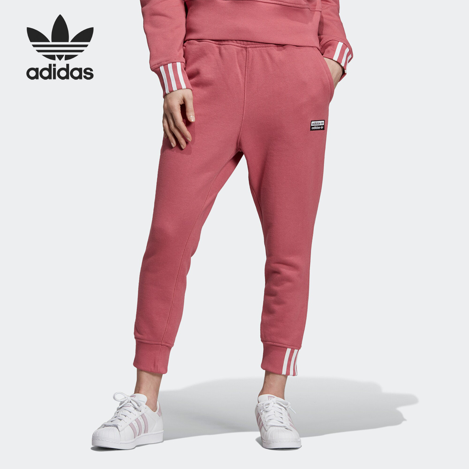 Adidas/阿迪达斯官方正品春秋新款三叶草女子运动休闲裤 EJ8564,运动服/休闲服装,运动中长裤／短裤,淘宝优惠券,粉丝福利购,淘宝优惠卷