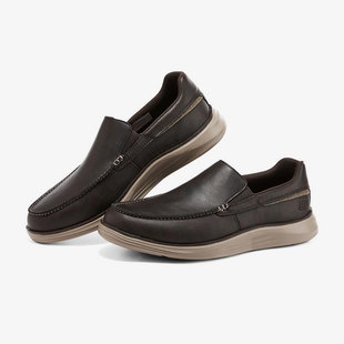 Skechers/斯凯奇秋季新款男子运动休闲耐磨轻便商务皮鞋