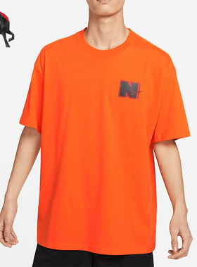 Nike/耐克正品新款男士字母图案套头圆领短袖T恤DZ2684-819