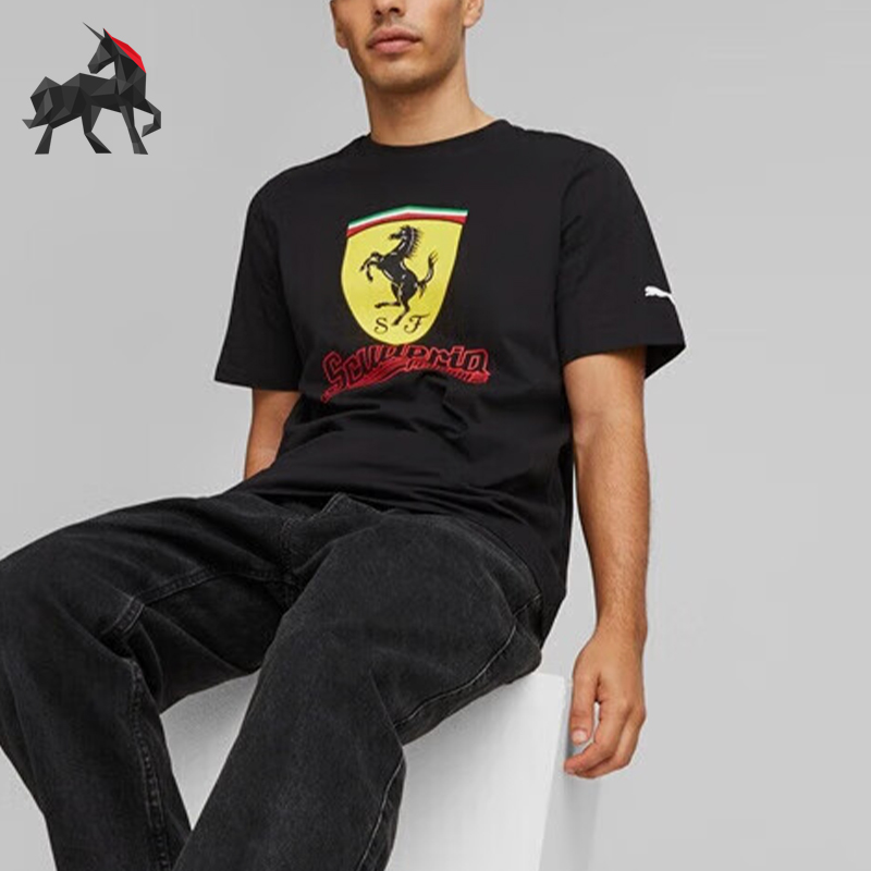 彪马男士简约日常休闲短袖T恤