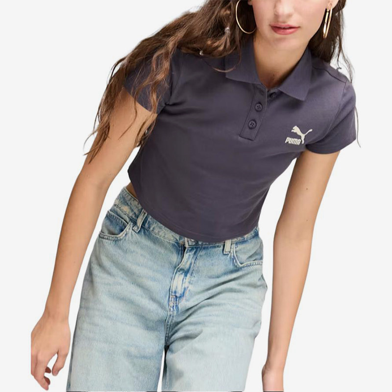 Puma/彪马正品2024年冬季女黑色经典透气休闲舒适短袖628048-01图片