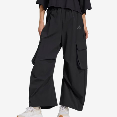 Adidas/阿迪达斯正品Sportswear新款女黑色街头经典工装裤JM8442