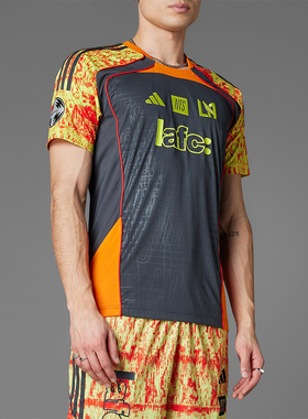 Adidas/阿迪达斯正品2025夏款男修身透气足球拼接短袖T恤JL8067