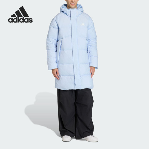 阿迪达斯男士保暖连帽羽绒服
