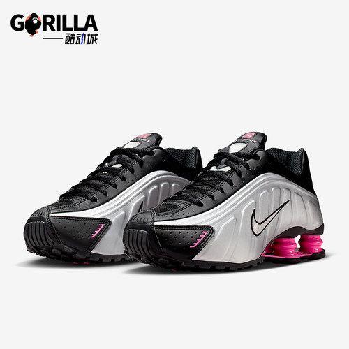 Nike/耐克正品Shox R4 女士低帮气柱缓震耐磨运动鞋AR3565-012
