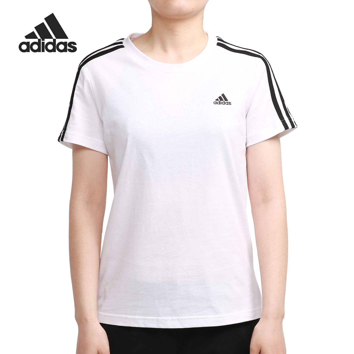 Adidas/阿迪达斯正品当季新款女子圆领休闲运动短袖T恤GL0783
