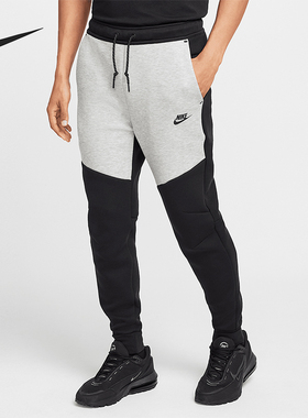 Nike/耐克正品Tech Fleece男士束脚拼接运动休闲长裤HV0959-011