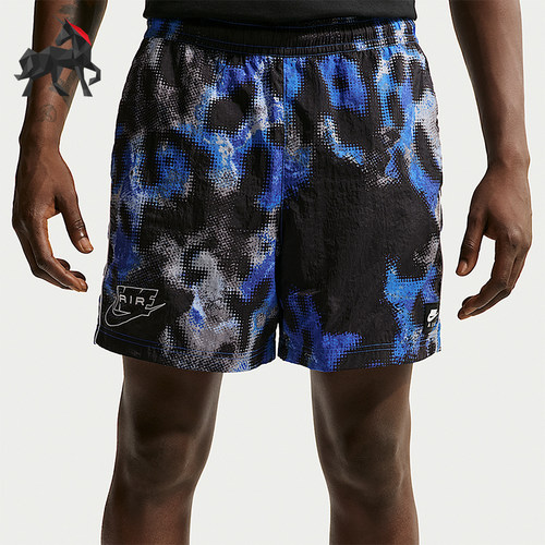 Nike/耐克正品Air梭织短裤新款男水晶蓝经典黑色短裤IF1311-452