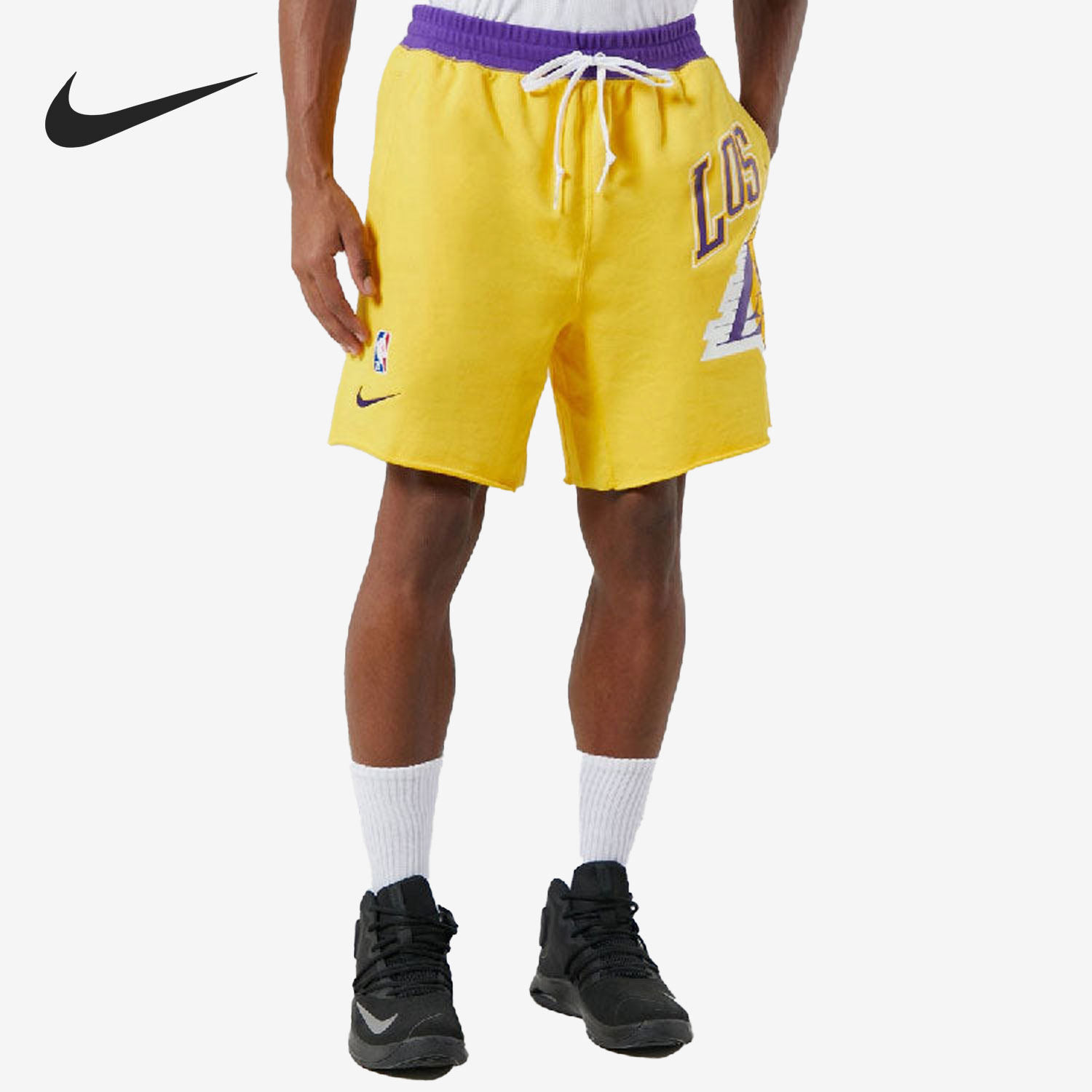 Nike/耐克正品NBA洛杉矶湖人队男子篮球运动五分裤DB1956-728