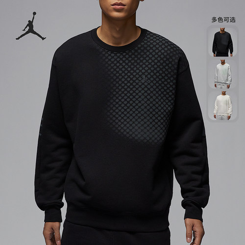 Nike/耐克正品JORDAN男士圆领宽松运动保暖卫衣HQ8826-010