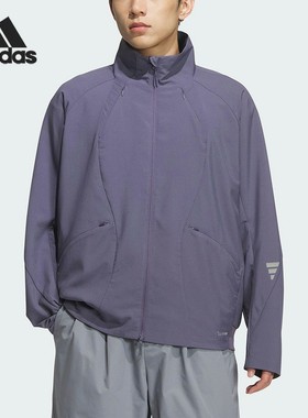 Adidas/阿迪达斯正品FOS男士速干立领宽松运动夹克外套KC0149