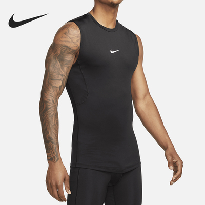 Nike/耐克正品Dri-FIT男士运动训练修身简约背心T恤FB7914-010
