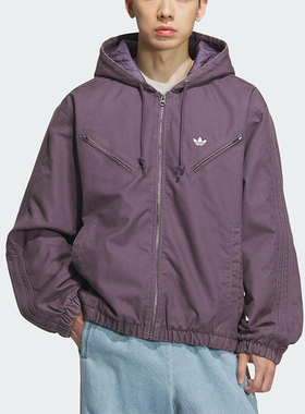 Adidas/阿迪达斯正品三叶草男女连帽宽松保暖梭织运动棉服KC2642