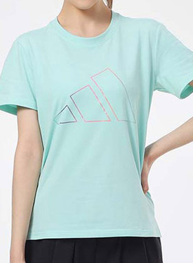 Adidas/阿迪达斯正品 夏新款圆领跑步健身休闲女子半袖 GP0674