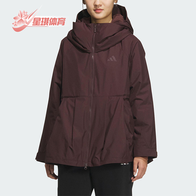 Adidas/阿迪达斯正品2025秋季款女士运动连帽耐穿印花外套KC0031