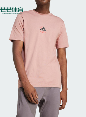 Adidas/阿迪达斯正品Sportswear男士经典透气圆领宽松短袖JJ4018
