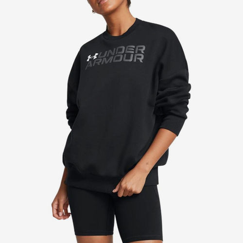 UA/安德玛正品Rival Fleece女子抓绒保暖套头卫衣外套1386513-001