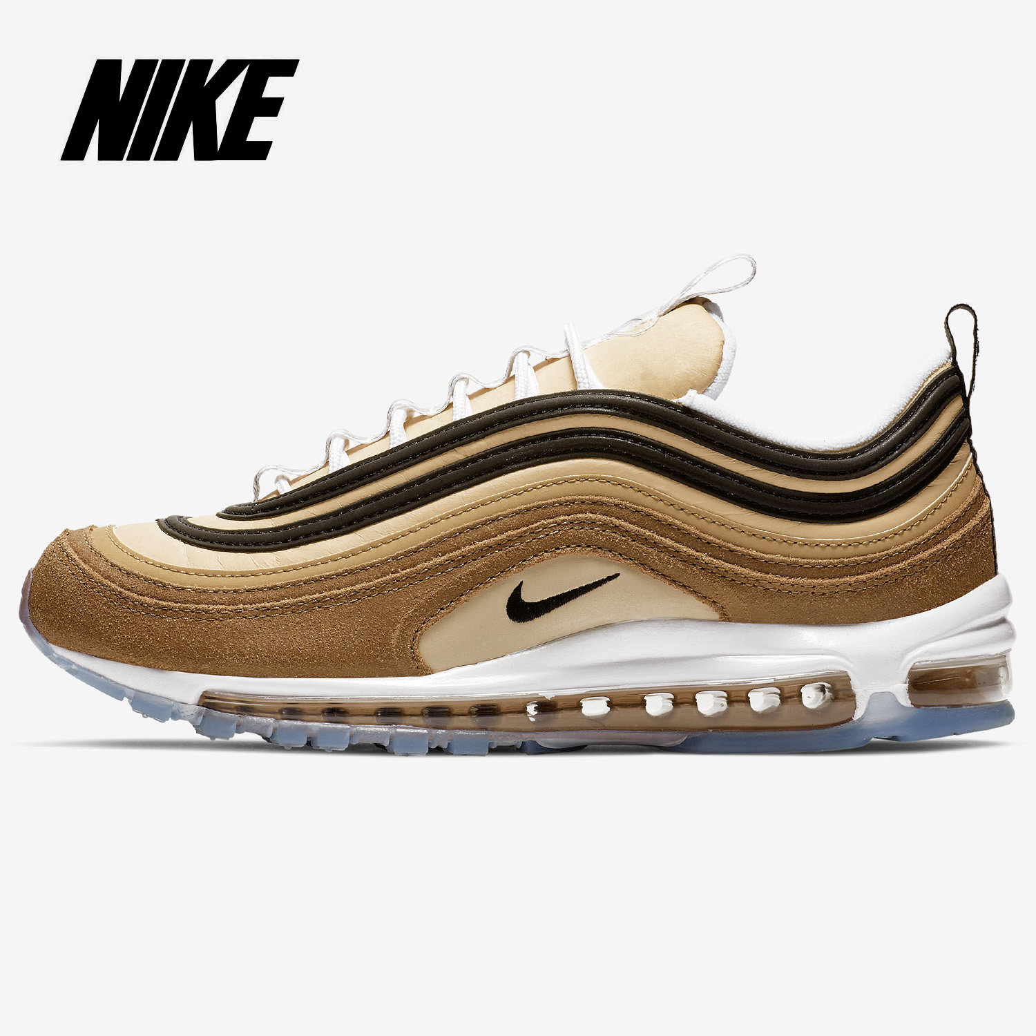 Nike/耐克正品 Air Max 97 黑白子弹气垫缓震男运动跑步鞋 921826