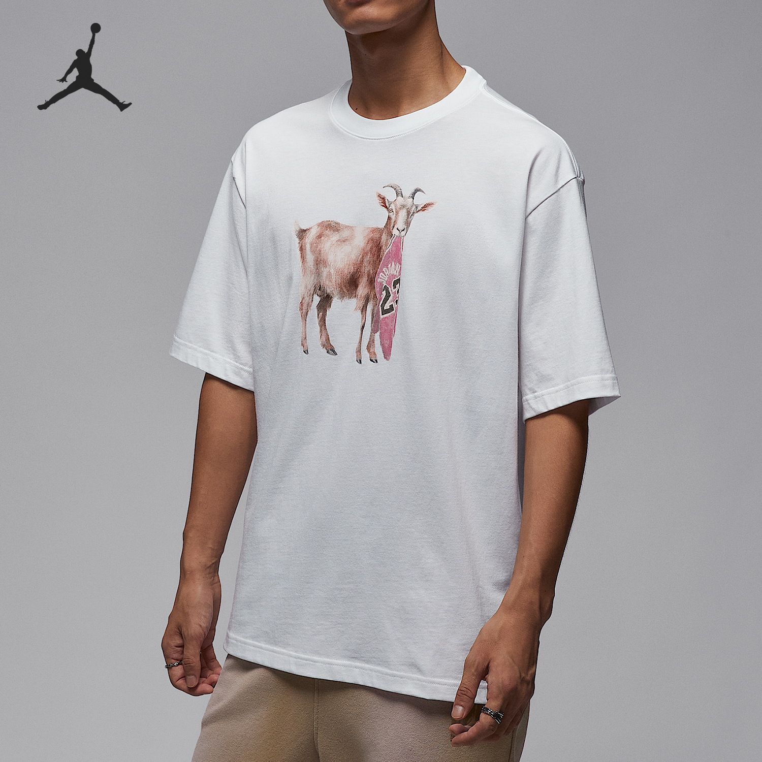 Nike/耐克正品JORDAN男士休闲运动圆领套头短袖IF0787-100