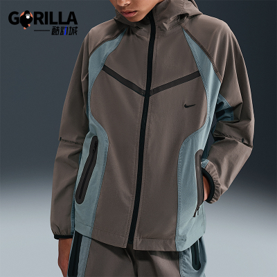 Nike/耐克正品Tech大童休闲梭织拼接宽松运动连帽外套II3623-289