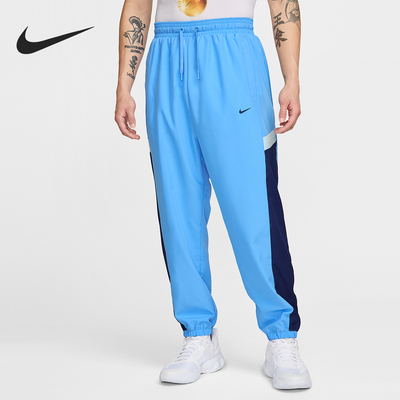 耐克男士篮球束脚拼接运动长裤