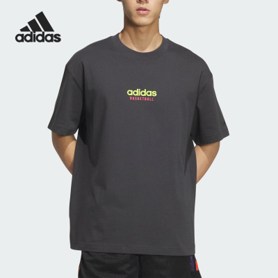 阿迪达斯男女运动透气短袖