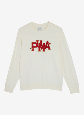 Puma/彪马官方正品春季女士圆领宽松休闲运动长袖卫衣625839-65