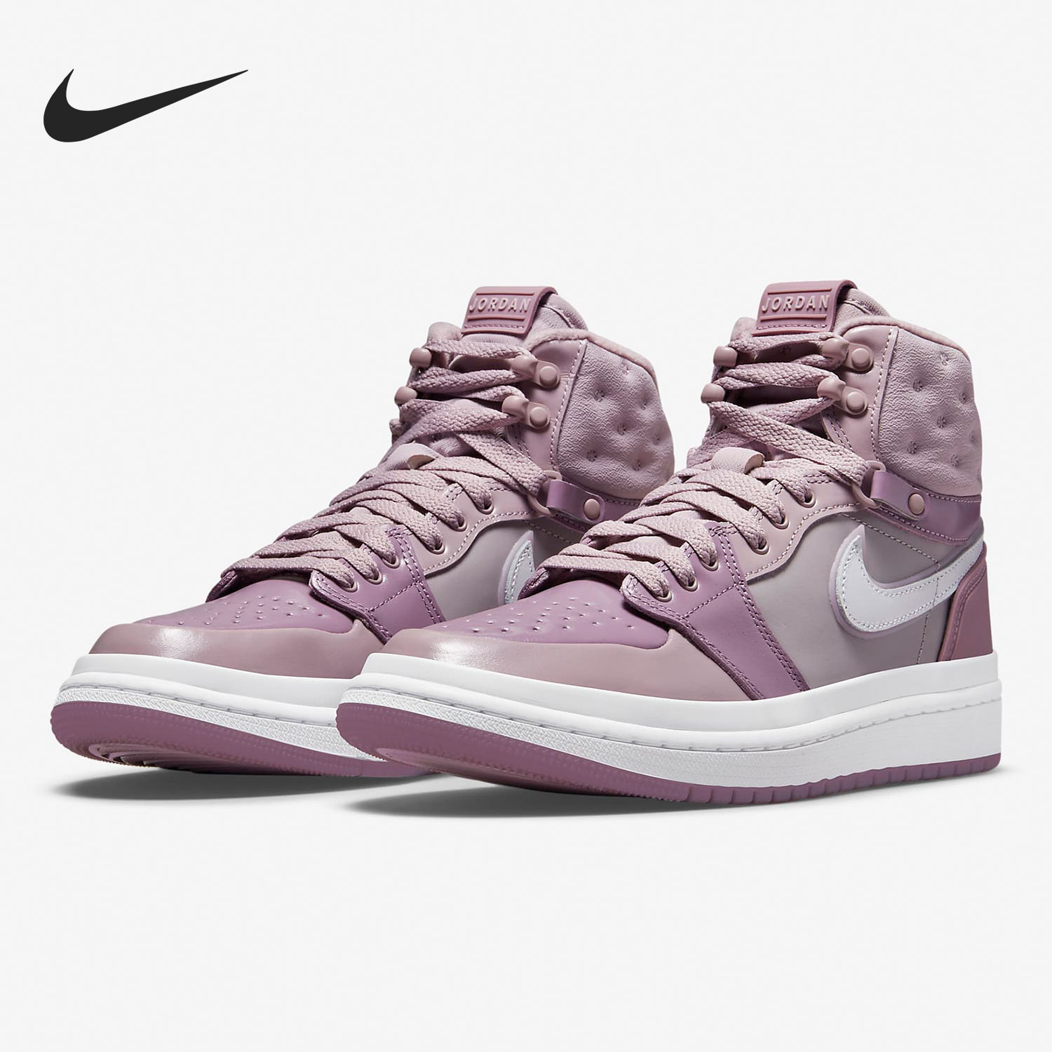 Nike/耐克官方正品 Air Jordan1 女子舒适高帮篮球鞋 DC7723-500