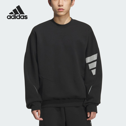 Adidas/阿迪达斯正品春秋男士宽松长袖针织卫衣套头衫KC0156