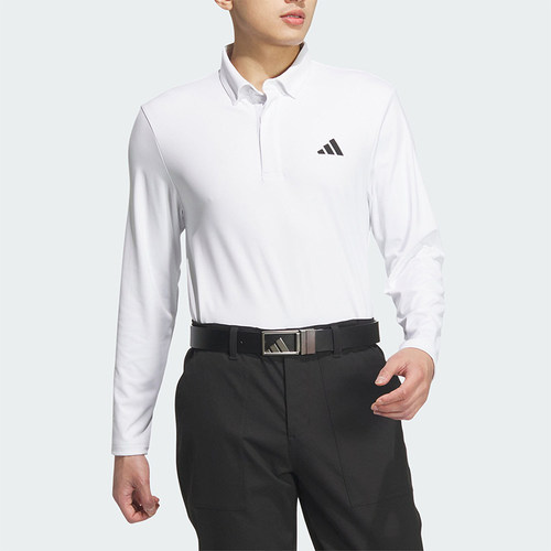 阿迪达斯男士高尔夫长袖POLO衫
