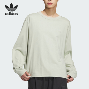 三叶草男女运动宽松长袖 圆领T恤JG1521 阿迪达斯正品 Adidas