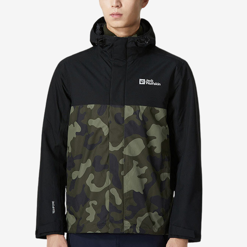 Jack wolfskin/狼爪正品秋季男子户外冲锋衣三合一5121312