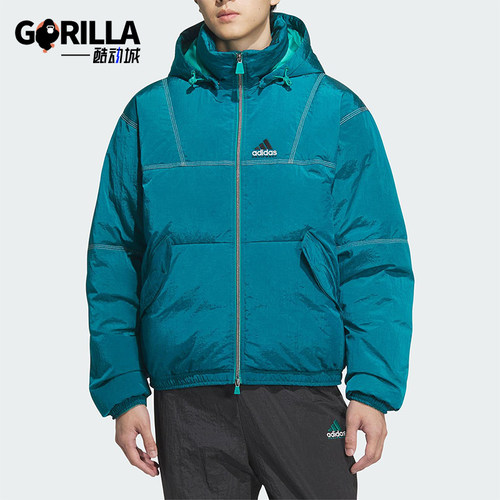 Adidas/阿迪达斯正品EQT DOWN JACKET男士经典保暖羽绒服KA7980