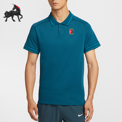 Nike/耐克正品Court Heritage男士透气翻领短袖POLO衫FQ2102-415